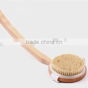 Bristle Round Wooden Bath Body Brush thumbnail-1
