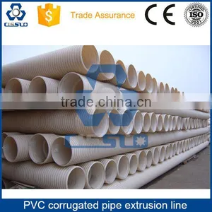 CE STANDARD HIGH PERFORMANCE PVC DOUBLE LAYERS CORRUGATED PIPE PRODUCTION LINE thumbnail-6