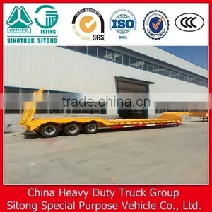 Chinese Truck Trailer 100T Low Bed Semi Trailer for Sale thumbnail-2