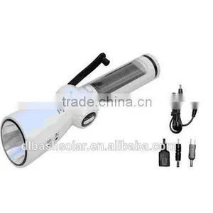 China Factory Price Time Crank Dynamo Solar Flashlight thumbnail-2