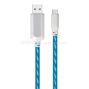 EL Видимый кабель Type-C к USB плоский с текущей проводкой LDF004 thumbnail-1