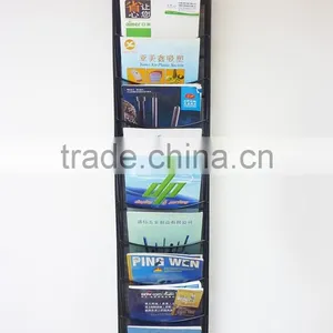 8-tier Rotating Black Metal Magazine Rack thumbnail-3