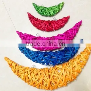 Wicker Hanging Decoration Xmas Christmas Hanging Decoration/xmas Door Ornament thumbnail-1
