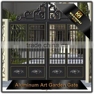 Garden Decoration Powder Coated Aluminum Garden Metal Yard Gates Fence Gate thumbnail-5