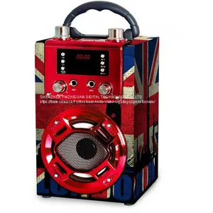 Portable Karaoke Wooden Bluetooth Speaker Box thumbnail-5