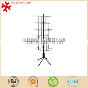 Floor Standing Chrome Metal Slatwall Cap Hat Display Hook thumbnail-1