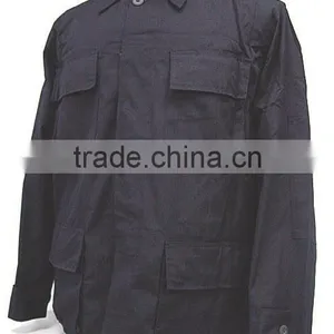 SWAT Airsoft Black 4 Pocket BDU Uniform Shirt Pants thumbnail-2