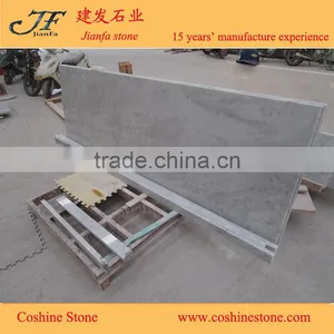White Marble Table Tops Italian Bianco Carrara White Countertop Kitchen Cabinets thumbnail-1
