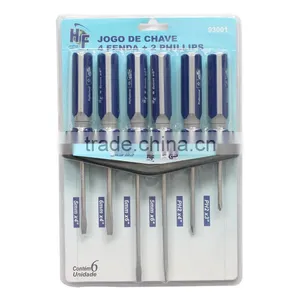 6PC Screwdriver Set CRV (21058 Set Screwdriver, Magnetizing, Hand Tools) thumbnail-1