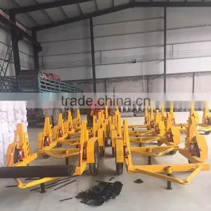 Supply Mini Optical Fiber Cable Reel Trailer Max 1.5T ,CHINA / Hydraulic Steel Wire Rope Drum Trailer thumbnail-4