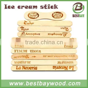 Custom Printed 114mm Wooden Ice Cream Stick thumbnail-1