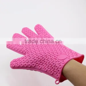 Food Grade High Temperature Heat Resistant Barbecue Silicone Gloves thumbnail-3