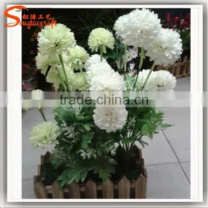 Factory Price Wholsale China Artificial Flower Decor Wedding Artificial Chinese Rose Flower Fake Decoration Flower thumbnail-1