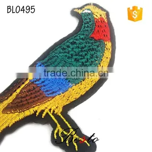High Quality China Custom Bird Embroidery Patches for Kids Clothes thumbnail-5