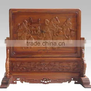 Wood Screen, "tea Contrast" Antique Wood Home Decoration thumbnail-1