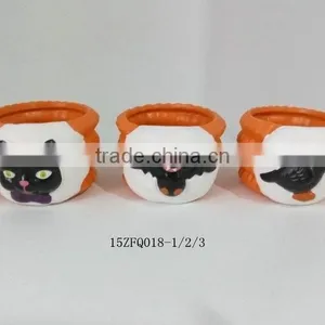 Halloween Pumpkin Ceramic Flower Pot Festival Decorations thumbnail-2