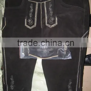 Lederhosen,Cow Seude Lederhosen, Wildbock Lederhosen,kurz Lederhose, Avarian Lederhosen,Bavarian Garments, Bavarian Fashion,Pant thumbnail-1