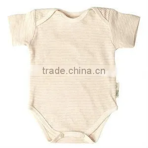 Short Sleeves Grey Baby Romper Summer OEM 100% Cotton Blank Infant Baby Romper thumbnail-1