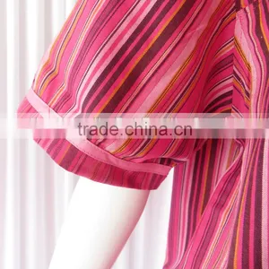 Korean Style Stripe Pajamas for Men With Pocket Elastic Waist 2 Piece Set Hotel Quality Autumn Unisex Pajamas For Sauna thumbnail-4