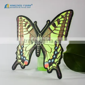 Machine Cut Woven Butterfly Patch With Iron-on Backing thumbnail-2