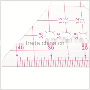Kearing Transparent Plastic Rulers 1:4 Sandwich Printing Line Scale Rulers for Architect Designer #8514 thumbnail-5