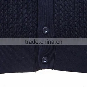 Men's Silk and Cotton Blend Sleeveless Cardigan Cheap thumbnail-4