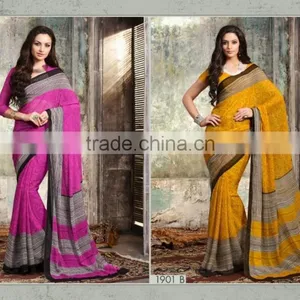 Beautiful Classical Chiffon Printed Designer Saree thumbnail-1