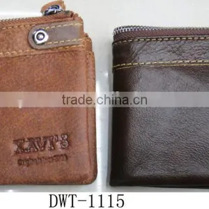 Fashion Golden Supplier Latest Man Real Leather Fold Wallet thumbnail-3