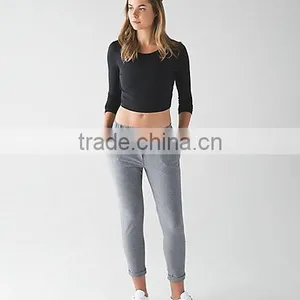 Crop Top Women Wholesale China Custom T Shirt Printing OEM T-shirt Printer Yoga Tank Top thumbnail-2