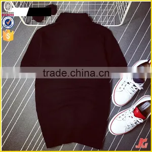 Wholesale 100% Cotton Embroidered Logo Black and White Color Men Custom Polo t Shirt With Side Button thumbnail-2