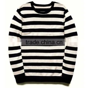 Fashion Simple Style Striped Knitted T-topper Men Sweaters thumbnail-4