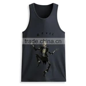 Bulk Printing Cheap Design Your Own Mens Bodybuilding Funny Sport Gym Tank Top thumbnail-5