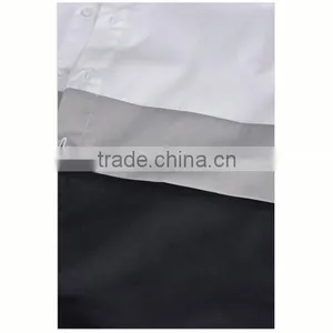 Wrinkle Free CVC Fabric Custom Designer Logo Printing for Men White Short Sleeve Shirt thumbnail-6