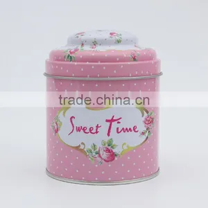 Cylindrical Candy Tin Box Packing Spot Baking Cookies Box Tinplate Tea Pots thumbnail-5