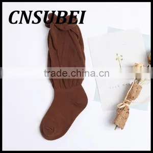 Solid Color Child Tube Socks High Quality Young Kid Girl Cotton Sock thumbnail-4