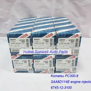 Komatsu PC300-8 Injector 6745-12-3100 SAA6D114 Engine Injector 5263308 thumbnail-3