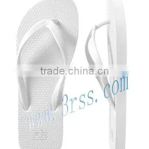 Plain White Flip Flops Wholesale thumbnail-1