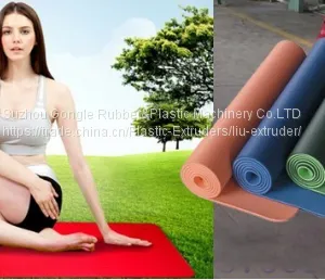 2021TPE/XPE/PVC/NBR/EVA Foam Yoga Mat Making Machine(extruder+3 Rollers Calender Machine) thumbnail-2