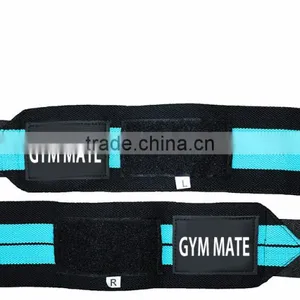 WRIST WRAPS WITH LEATHER LABEL PRINT LOGO thumbnail-2