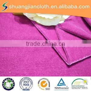 Plain Dyed Spun Velvet Fabric/knitted Fabric thumbnail-1