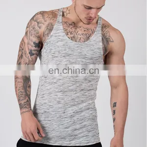 Available Color Slub Blank Mens Gym Vest thumbnail-2