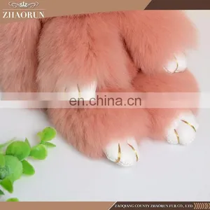 2016 Hot Sale Low Price Custom Keychain Fur Pompon Keychain thumbnail-6
