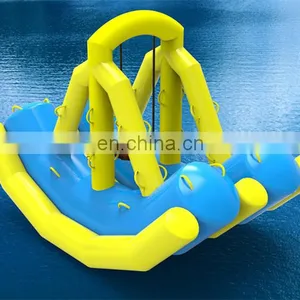 2017 Newest Design Commercial Double Row Water Park Inflatable Seesaw Game thumbnail-1
