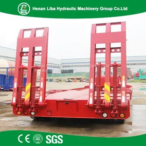 High Quality Lowbed Semi Trailer Used to Transport Large Heavy Equipment Easily thumbnail-3