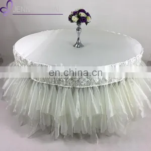 TC121E Round Outdoor Banquet Party Table Cover Wedding Decoration thumbnail-1