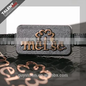 Custom Private Design Black & Withe Embossing Paper Hot Stamping Gold Hangtag for Clothing thumbnail-6