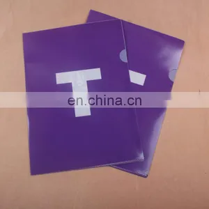 Promotional Wholesale Document Holder Custom a4 Size L Shape Clear pp Plastic File Folder thumbnail-3