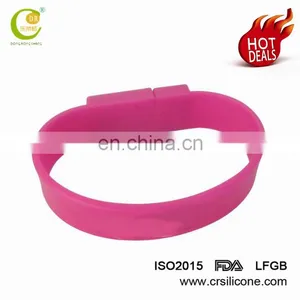 Colorful Custom Great Quality Wristband Ruber Pen Drive Foldable Soft Silicone Bracelet Usb Flash Drive thumbnail-6