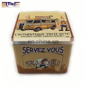Middle Square Bread Tin Box With Door thumbnail-1