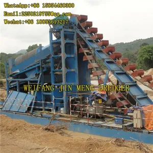 Professional Gold Mining Bucket Chain Dredger 150m³/h thumbnail-2